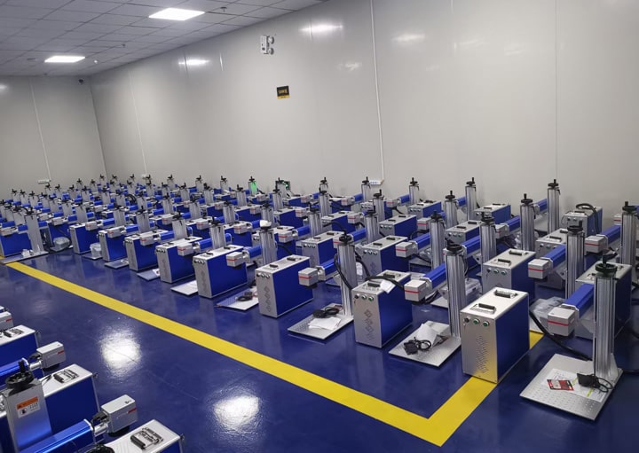 Taller de máquina de marcado láser