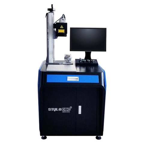 Máquina de grabado láser de fibra 3D para texturizado de superficies metálicas