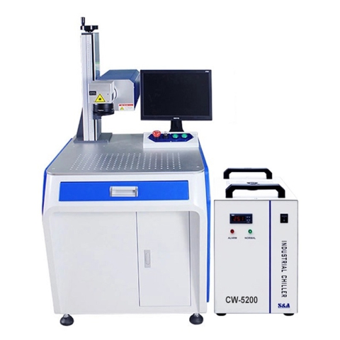 Máquina marcadora láser ultravioleta para plástico y metal