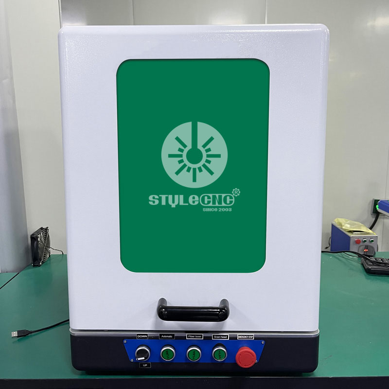 Mini máquina de grabado láser de fibra con Cubierta cerrada Mini máquina de grabado láser de fibra con cubierta completamente cerrada