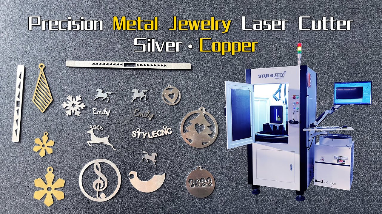 Precision Metal Jewelry Laser Cutter for Gold, Silver, Brass, Copper